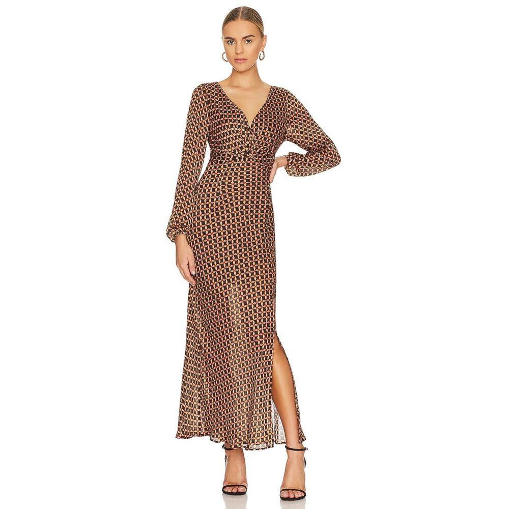 MINKPINK Valentina Maxi Dress Black Floral S NWT Sold Out - Picture 2 of 11
